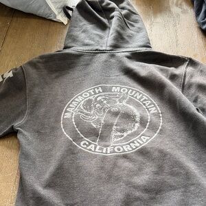 Mammoth Mountain Gray Hoodie Sweater